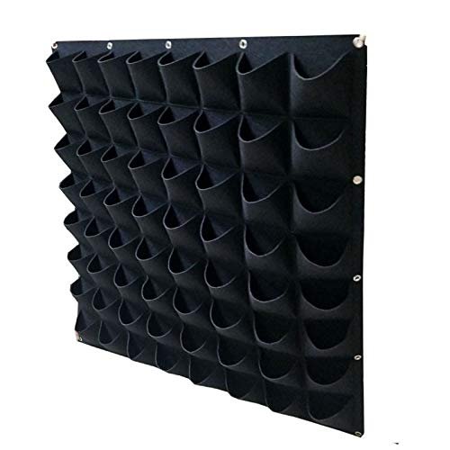 NSGJUYT Hanging Plant Bags, 36/72 Pockets, Vertical Garden Planter, Vegetable Garden Bag (Color: 18 Pockets, 50 x 100 cm)