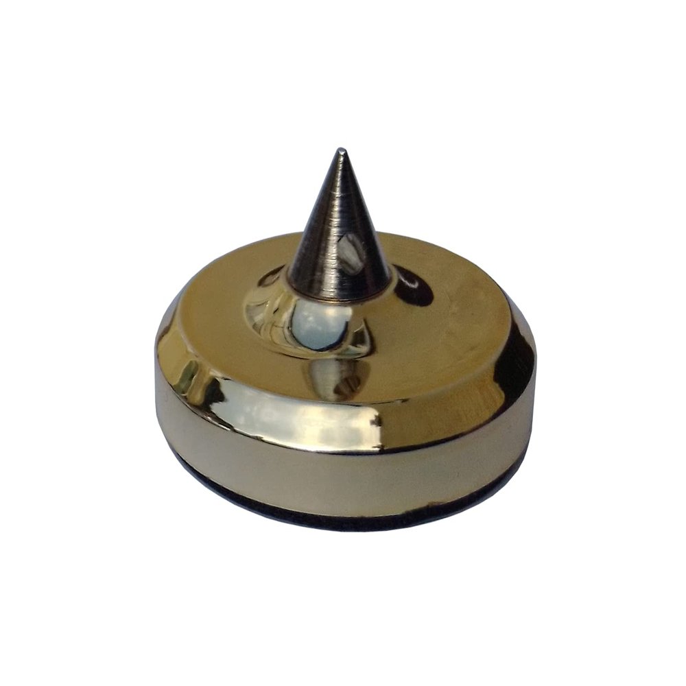Perfect Sound Adjustable Spikes, Set of 8, Small, Black/Silver/Gold (Gold)