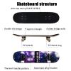 DFWYG 31-Inch Complete Skateboard, 9-Ply Canadian Maple, Double Kick, Blue view 3