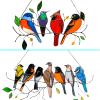 Colorful Bird Suncatcher Window Ornament view 2