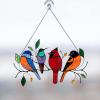 Colorful Bird Suncatcher Window Ornament view 4