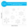 FINGERINSPIRE 2-Pc. Snowflake Rhinestone Iron-On Transfers, 16 Snowflakes view 2