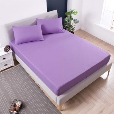 DZYP Fitted Sheet, 30 cm Deep Pocket, Purple, 90 x 200 + 30 cm
