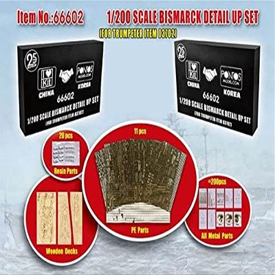 I Love Kit 66602 - Bismarck Detail-Up Set 1:200 - Scale 1:200 - Model Kit