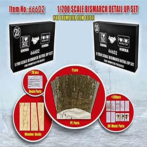 I Love Kit 66602 - Bismarck Detail-Up Set 1:200 - Scale 1:200 - Model Kit