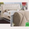 Stretch Velvet Headboard Cover, Brown, 220 cm view 3