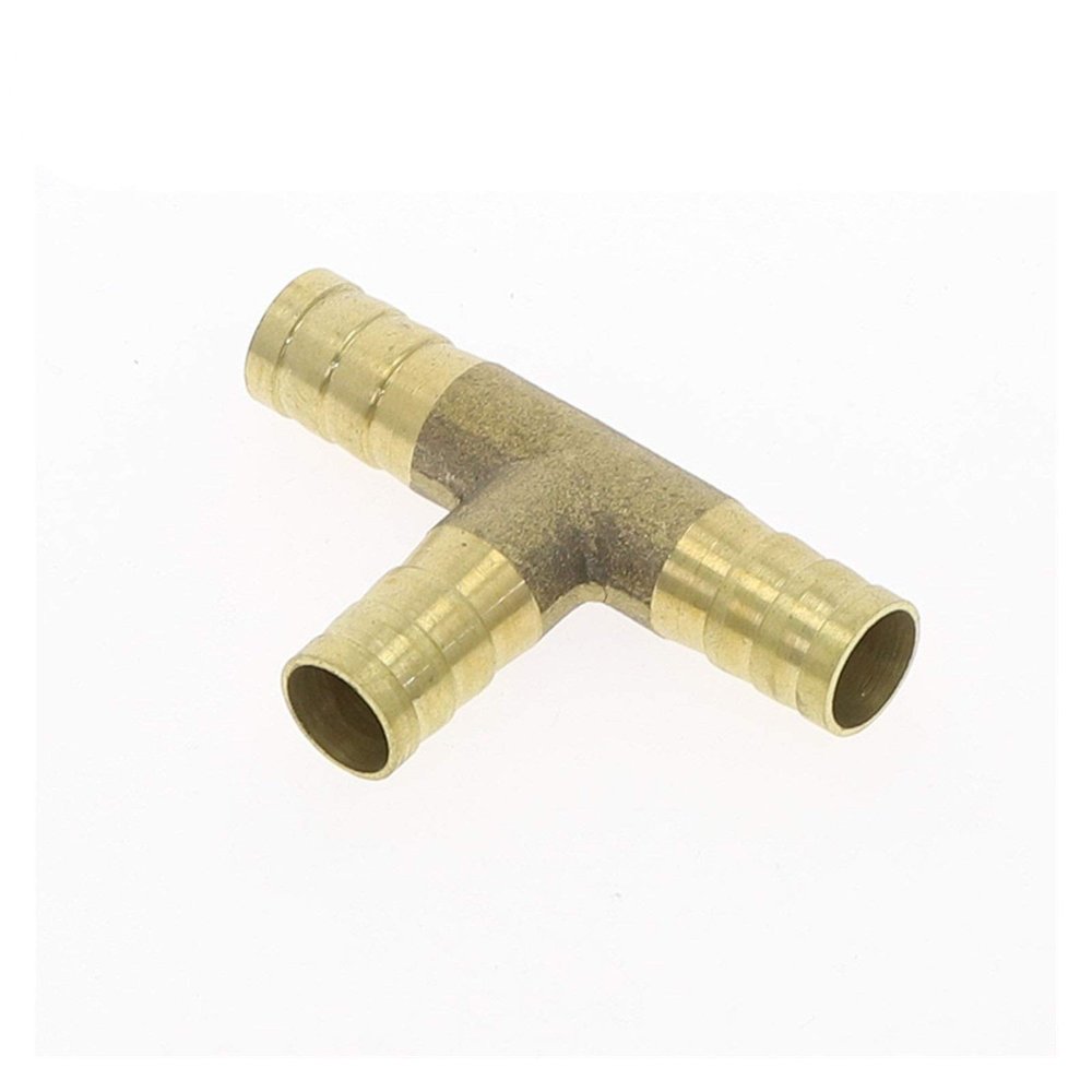 Pangyoo PYouo Brass T-Shaped Barb Hose Fitting, 14 mm