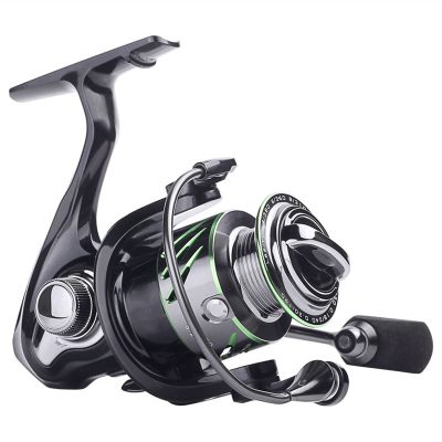 HNGM JK1000–4000 Spinning Fishing Reel, Red, Metal Spool, Saltwater Reel (JK, 2000 Series)