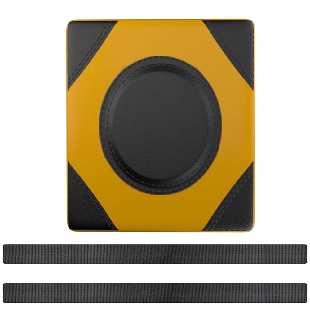 YRHH Wall-Mounted Boxing Bag, Adjustable Quiet Strike Target, Space-Saving Multi-Layer Focus Pad, 20 × 20 × 10 cm, Yellow