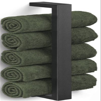 ZACK Linea 40598 Guest Towel Rail, Stainless Steel, Black