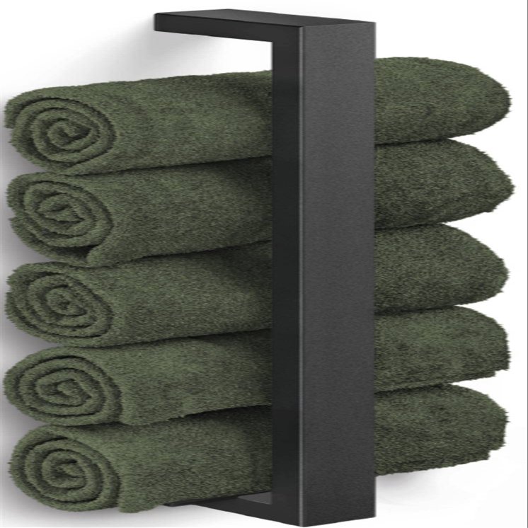 ZACK Linea 40598 Guest Towel Rail, Stainless Steel, Black