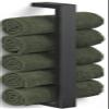 ZACK Linea 40598 Guest Towel Rail, Stainless Steel, Black view 1