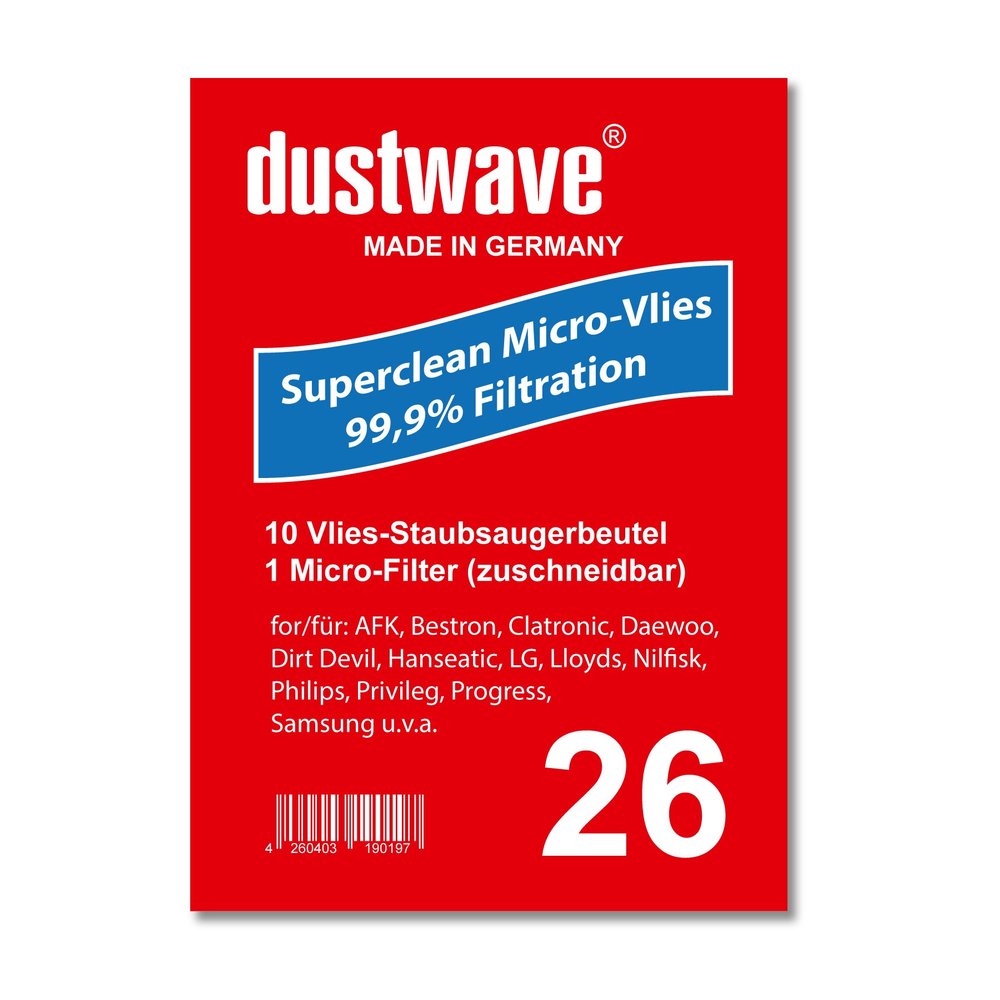 Value Pack: 10 Vacuum Bags for IdeLine Speed Vacuum Cleaners