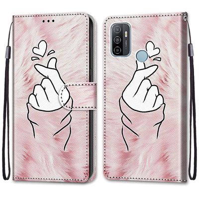 ShinyCase Leather Wallet Flip Case for Oppo A53s/A53 2020/A32/A33 2020 - Love Show