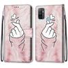 ShinyCase Leather Wallet Flip Case for Oppo A53s/A53 2020/A32/A33 2020 - Love Show view 1