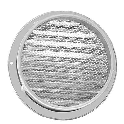 MYCZLQL Stainless Steel Exterior Wall Round Vent Grille, 120 mm