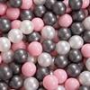 KiddyMoon Large Square Ball Pit 120 x 120 x 30 cm with 300 7 cm Balls, Soft and Safe Toy, Removable Washable Cover view 2