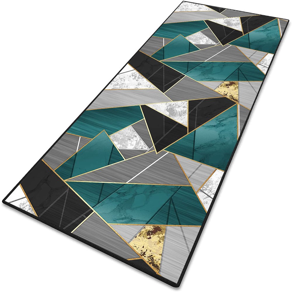 MENGH Kitchen Runner Rug, 6 mm, Non-Slip, Easy to Clean, Bound Edges, 100 x 180 cm