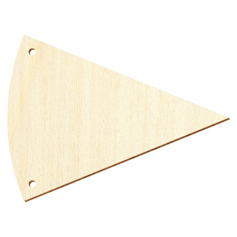 Wooden Pennant V5 – Craft Decor, 5–50 cm, Pack of 50, Width: 28 cm