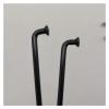 60 Black J-Bend Motorcycle and Bicycle Spokes, 8 Gauge, 304 Stainless Steel, 4.0 mm, 133 mm view 2