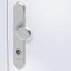 BASI Aluminum F1 Door Security Fitting for House Doors, 50–70 mm, Lever Handle, Cylinder Cover, Knob Set view 3