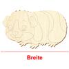 Wooden Guinea Pig V2 – Decorative Craft, 5–50 cm, Pack of 50, 45 cm Wide view 3