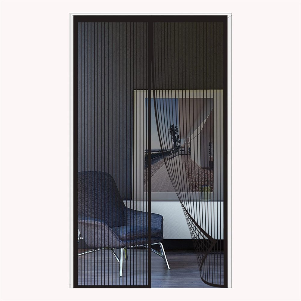 Magnetic Insect Screen Door 170 x 210 cm, Black