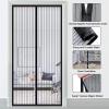 Magnetic Insect Screen Door 170 x 210 cm, Black view 4