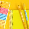 50 Personalized Name Stickers for Pencils, Markers & Pens, Colorful, Waterproof, 4.6 x 0.6 cm view 2