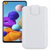 Suncase Genuine Leather Pouch Slim Edition for Samsung Galaxy A22 5G, White view 1