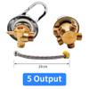AFUDER 2/3/4/5-Way Brass Shower Mixer Faucet view 2