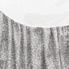 FANSU Round Washable Tablecloth, 3D Floral Pattern, Gray, 100 cm view 2