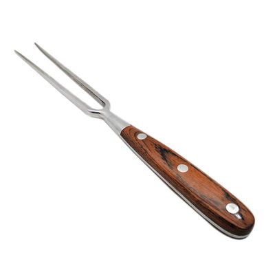 SUCHUANGUANG Portable Outdoor Grill Fork with Wooden Handle