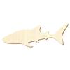 Wooden Whale Shark - Decorative Craft Blank, 3-50 cm, Pack of 50, 28 cm Wide view 1