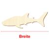 Wooden Whale Shark - Decorative Craft Blank, 3-50 cm, Pack of 50, 28 cm Wide view 3