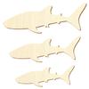 Wooden Whale Shark – Craft Decoration, 3–50 cm, Pack of 50, 8 cm Wide view 2