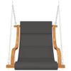 vidaXL Bentwood Hanging Chair Without Stand with Cushion view 4