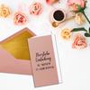 75-Piece DIN Long Folding Card Set with Gold-Lined Envelopes and White Inserts, Antique Pink, 4.13 x 8.27 in view 2