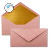 75-Piece DIN Long Folding Card Set with Gold-Lined Envelopes and White Inserts, Antique Pink, 4.13 x 8.27 in view 3