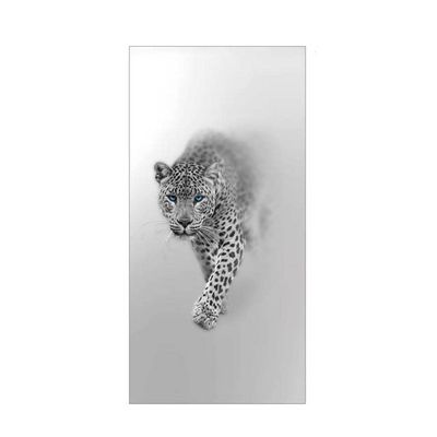 Tiger and Lion Landscape Window Film, Self-Adhesive Privacy Film, 50 x 200 cm