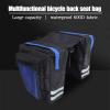BUMSIEMO Bicycle Rear Seat Bag, Double Blue view 2