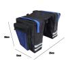 BUMSIEMO Bicycle Rear Seat Bag, Double Blue view 4