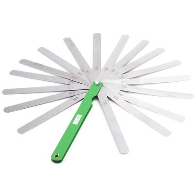 Feeler Gauge - 10-Piece Stainless Steel Set, Dual-Marked, 0.02-1.00 mm