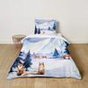 Baby and Kids Bedding Set with Pillowcase, Microfiber Duvet Cover with Zipper, Fox, 2-Piece, 135 x 200 + 80 x 80 cm view 2