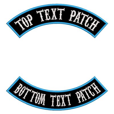 Dark Blue Sea 2-Piece Personalized Iron-On Patch Set