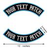 Dark Blue Sea 2-Piece Personalized Iron-On Patch Set view 2