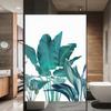 75AB Privacy Window Film, Plant Leaves Pattern, Decorative, Opaque, Non-Adhesive Static Cling, Frosted Glass, 50 x 100 cm view 2