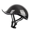 COCOCO Carbon Fiber Safety Helmet, Vintage MOTO Style, Lightweight, High-Strength, Black_M view 1