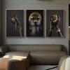 XIANGPEIFBH Black Hands Holding Silver Jewelry Canvas Wall Art, 60 x 90 cm, 3-Piece Set, Unframed view 1