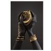 XIANGPEIFBH Black Hands Holding Silver Jewelry Canvas Wall Art, 60 x 90 cm, 3-Piece Set, Unframed view 3